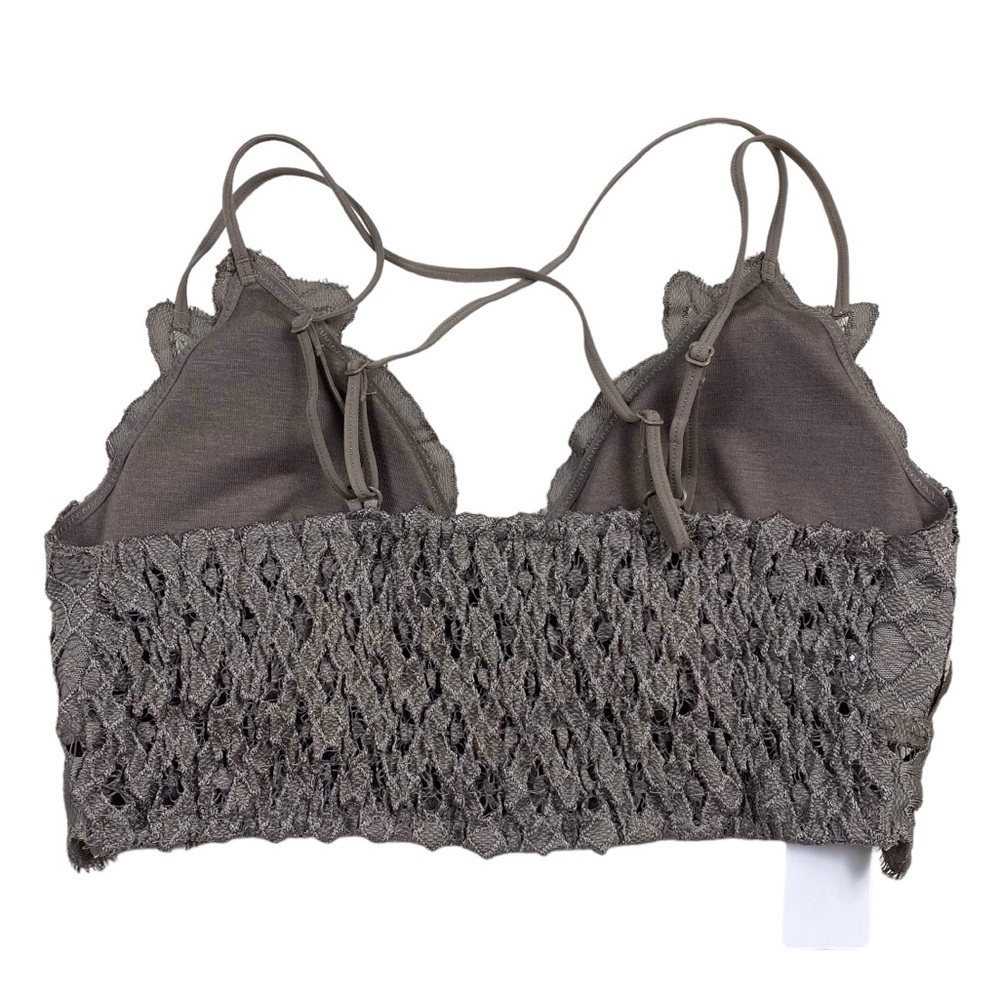 NWT Scallop Lace Bralette Size S - BoHo Summer Beach Top - Picture 2 of 5